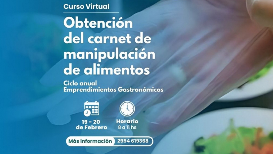 Capacitación online para obtener el carnet de manipulación segura de alimentos