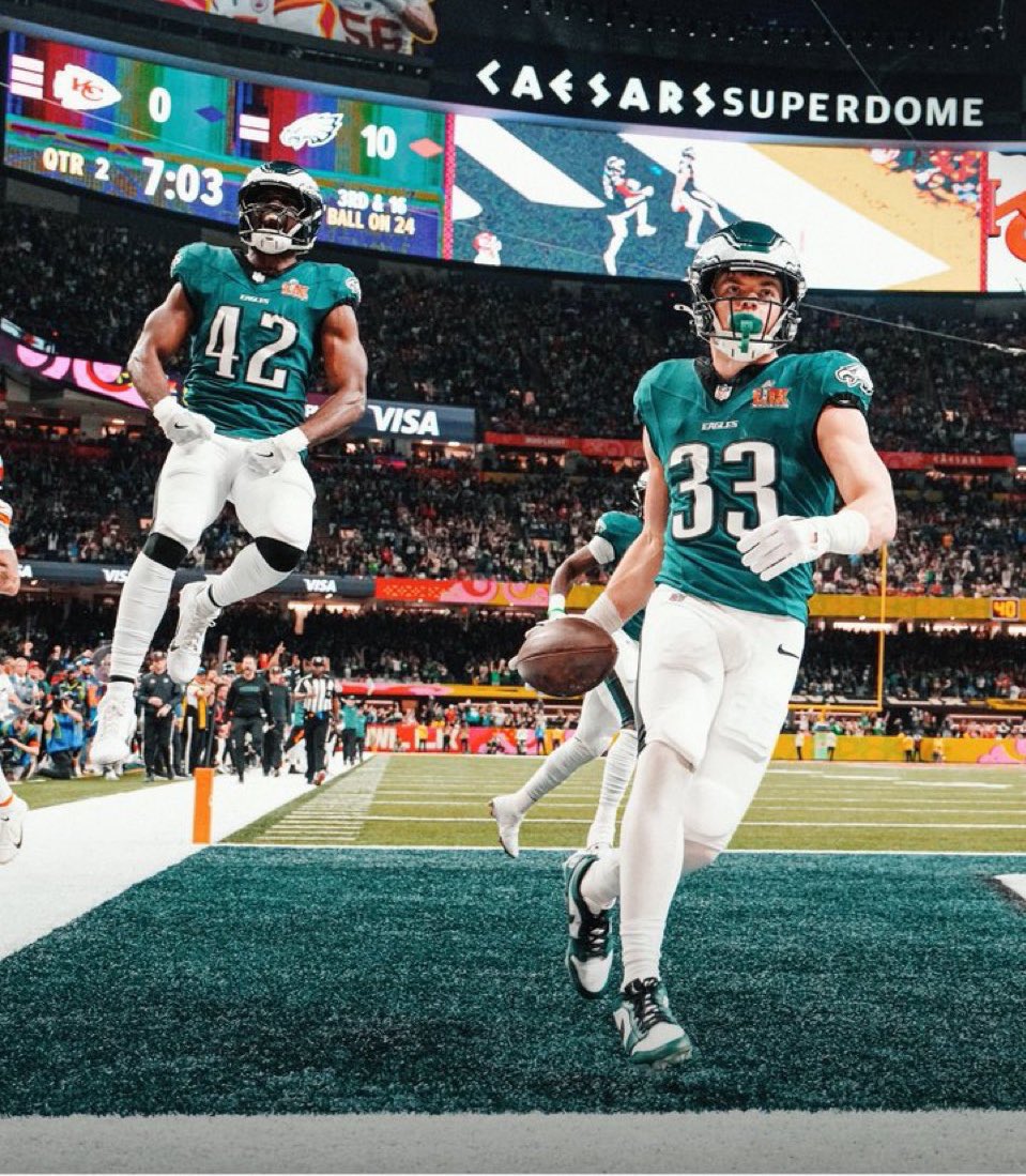 Fútbol americano: Los Eagles humillaron a los Chiefs y se consagraron campeones del SuperBowl