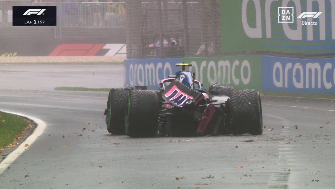 Automovilismo: El compañero de Colapinto tuvo un pésimo debut y abandonó en la cuarta curva