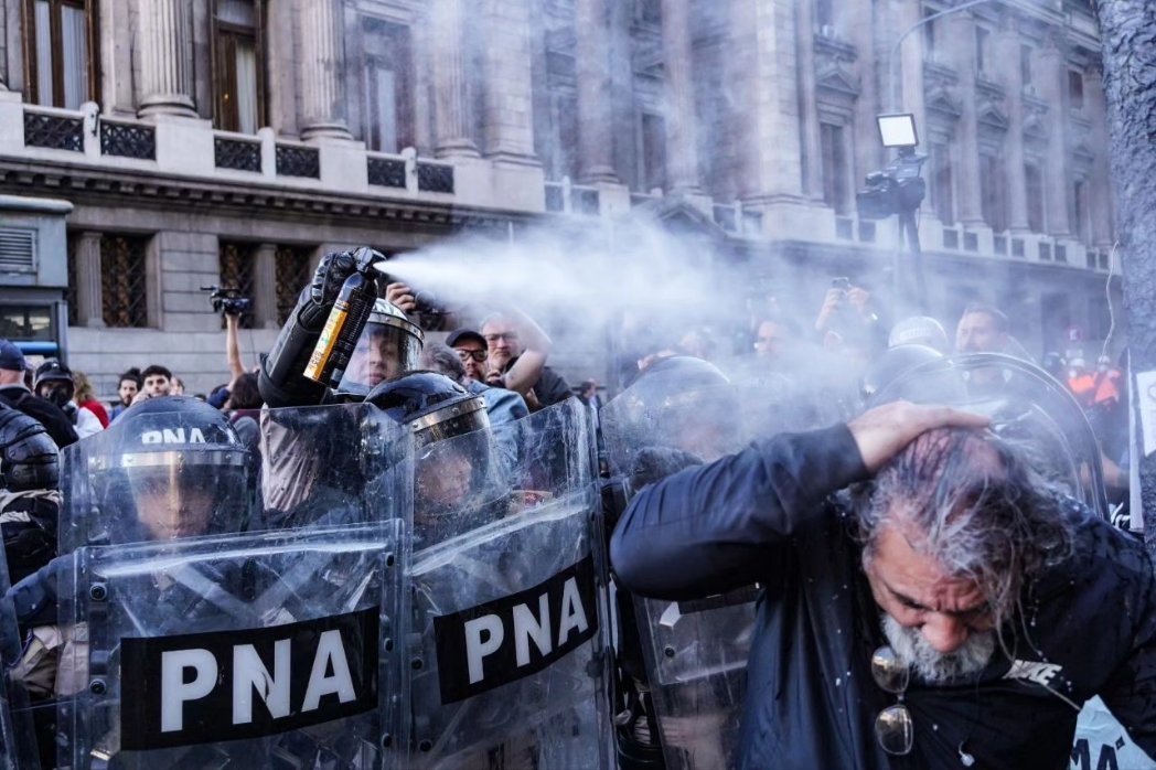 Preocupación internacional por la represión en Argentina