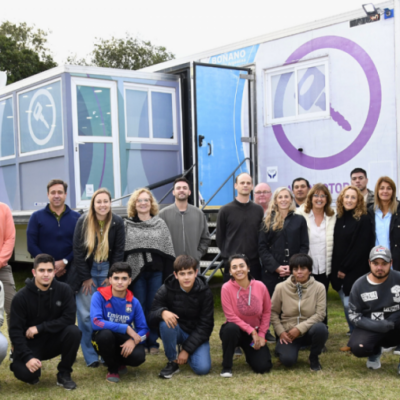 Inauguraron Aulas Talleres Móviles en Conhelo y Parera