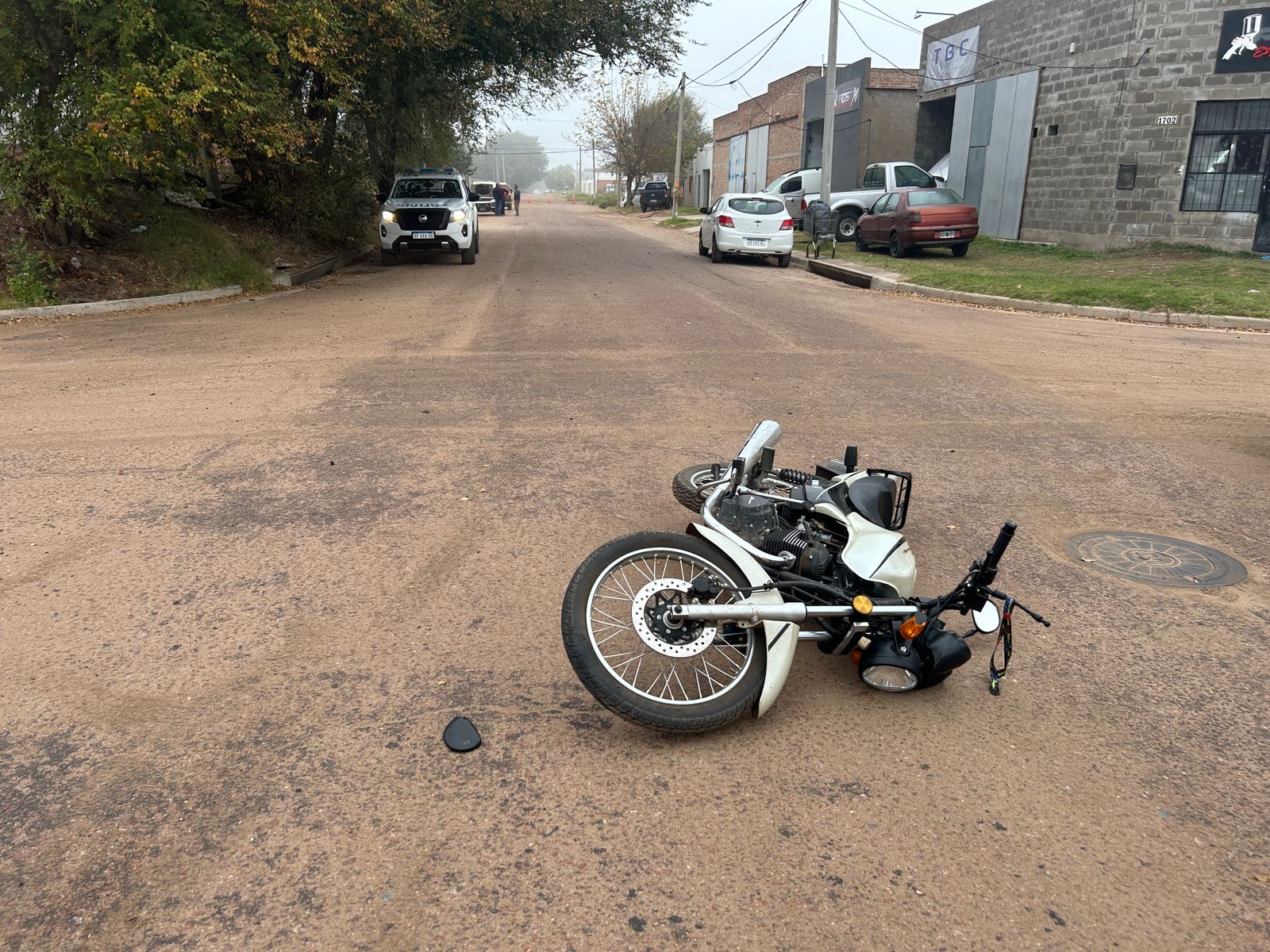 Santa Rosa: otro choque entre una moto y un auto dejó un lesionado