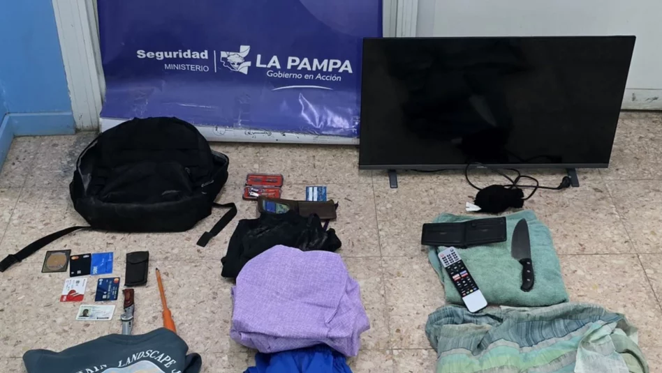 Santa Rosa: caminaba por la calle con objetos robados y fue detenido