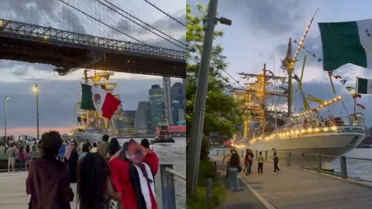 Estados Unidos: dos muertos por el choque del buque mexicano contra el puente de Brooklyn
