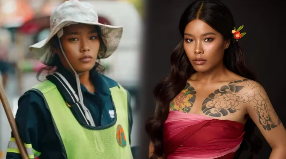 Trabajaba como barrendera, le sacaron una foto y ahora es modelo internacional