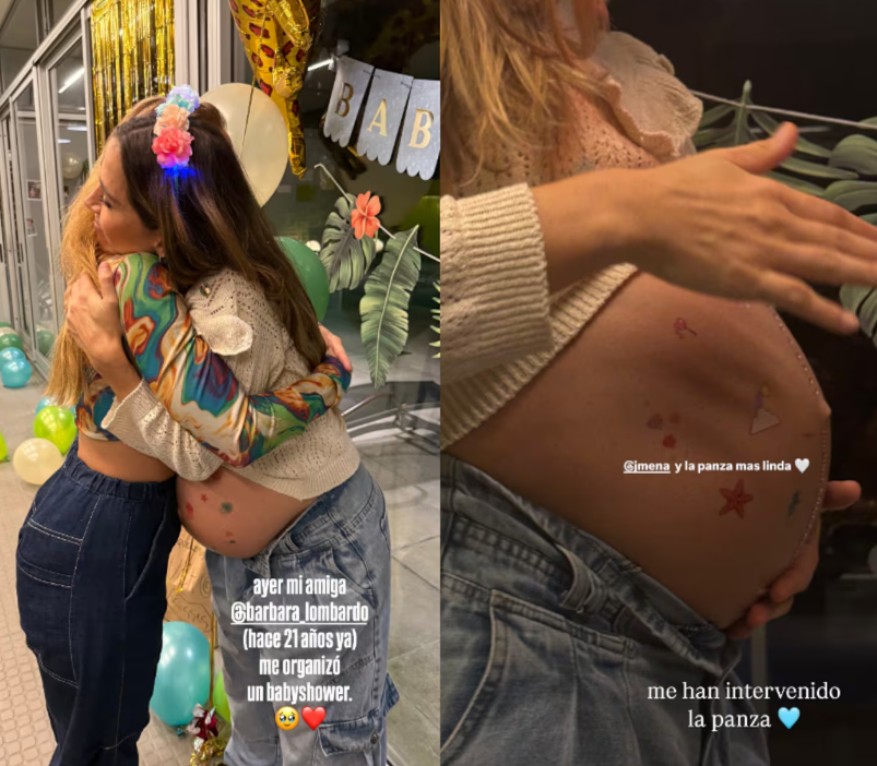 Las fotos del tierno baby shower de Jimena Barón: fiesta sorpresa, famosos invitados y mucha emoción
