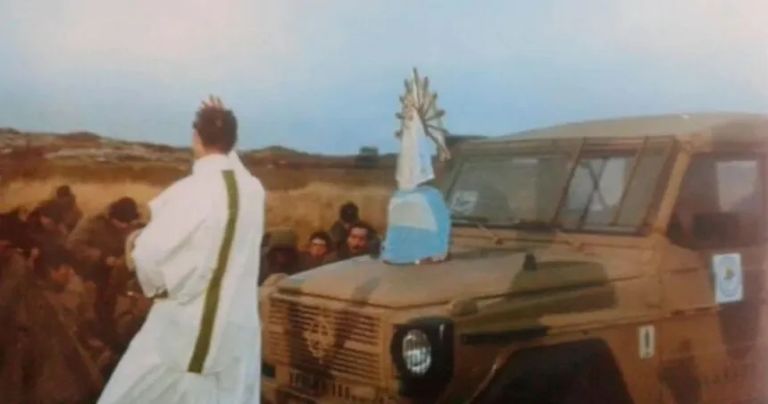 General Pico: la imagen de la Virgen de Luján que estuvo en la Guerra de Malvinas ya está en la ciudad