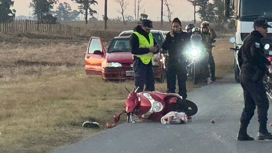 General Pico: una mujer de 74 años se cayó de la moto en la ruta 101