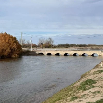 El río Atuel volvió a correr con fuerza en Algarrobo del Águila