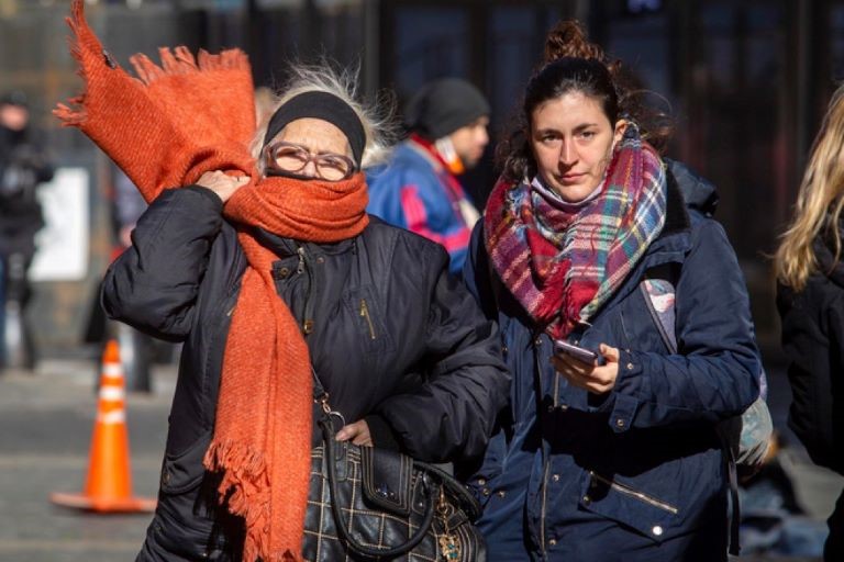 La sensación térmica superó los 11 grados bajo cero en casi toda La Pampa
