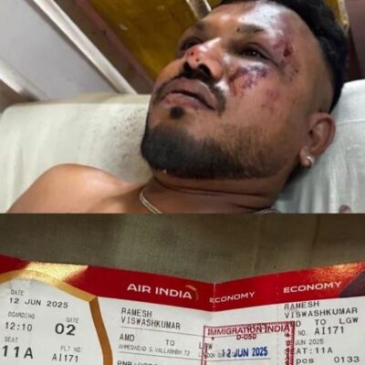 India: apareció un sobreviviente de la tragedia aérea en India y el mundo habla de “milagro”