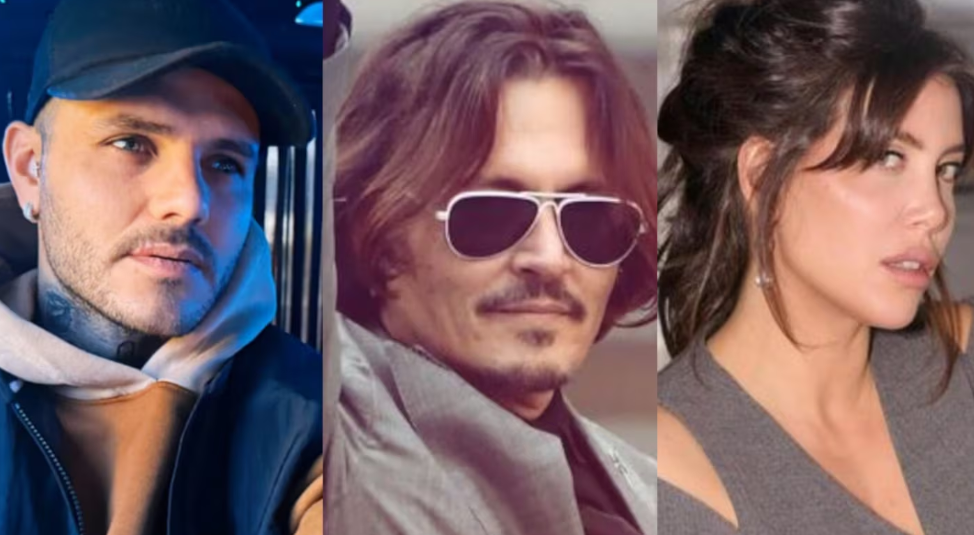 Wanda Nara se burló del fanatismo de Mauro Icardi por Johnny Depp con una imagen lapidaria