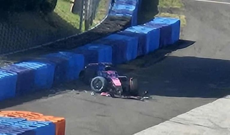 Automovilismo: Colapinto sufrió un accidente en las pruebas de neumáticos de Alpine en Hungría
