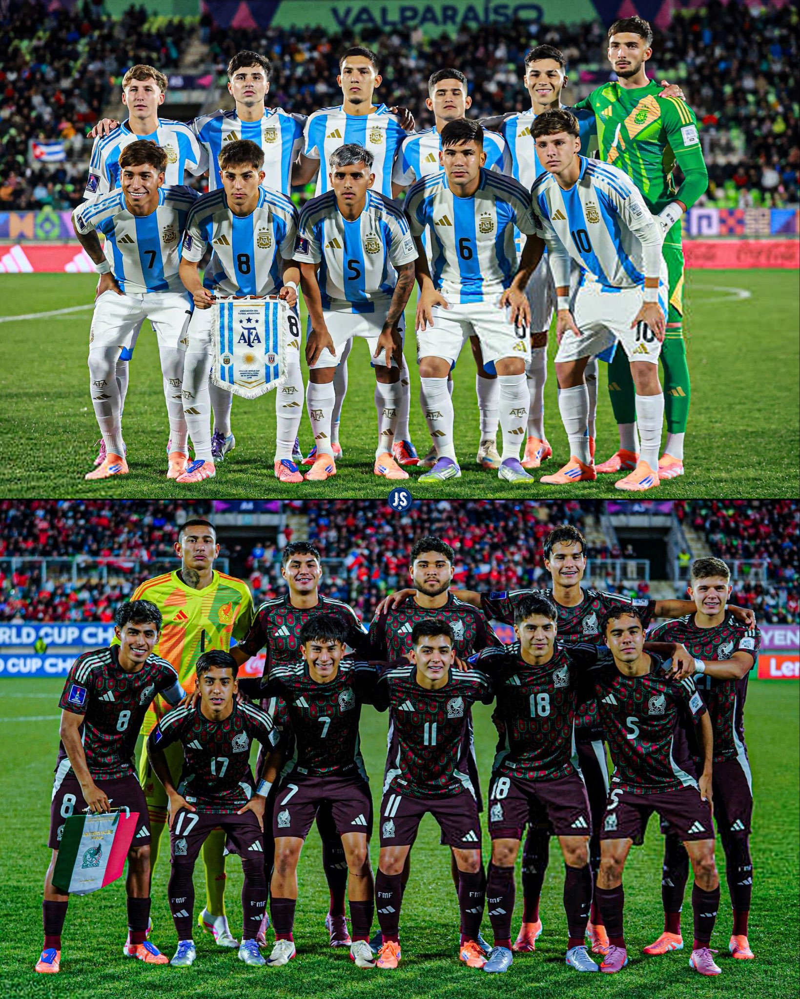 Fútbol: Argentina enfrenta a México por los cuartos de final del Mundial Sub20