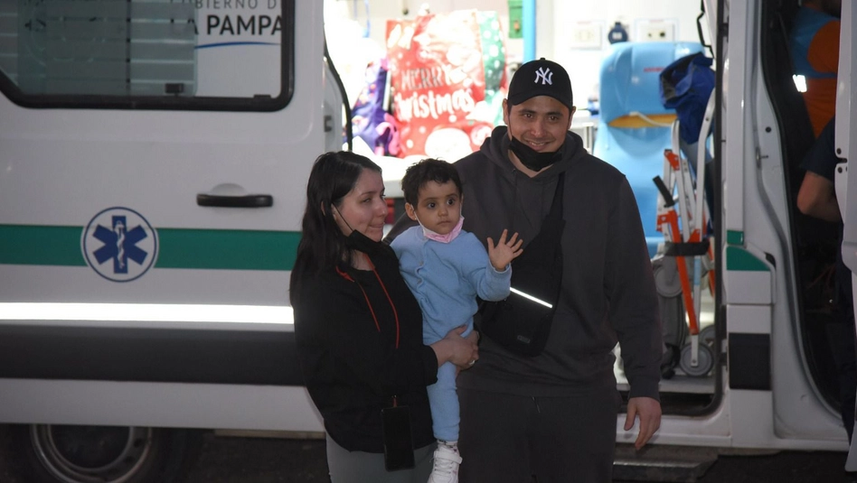 Santa Rosa: la pequeña Ambar regresó a La Pampa tras su tratamiento en Londres